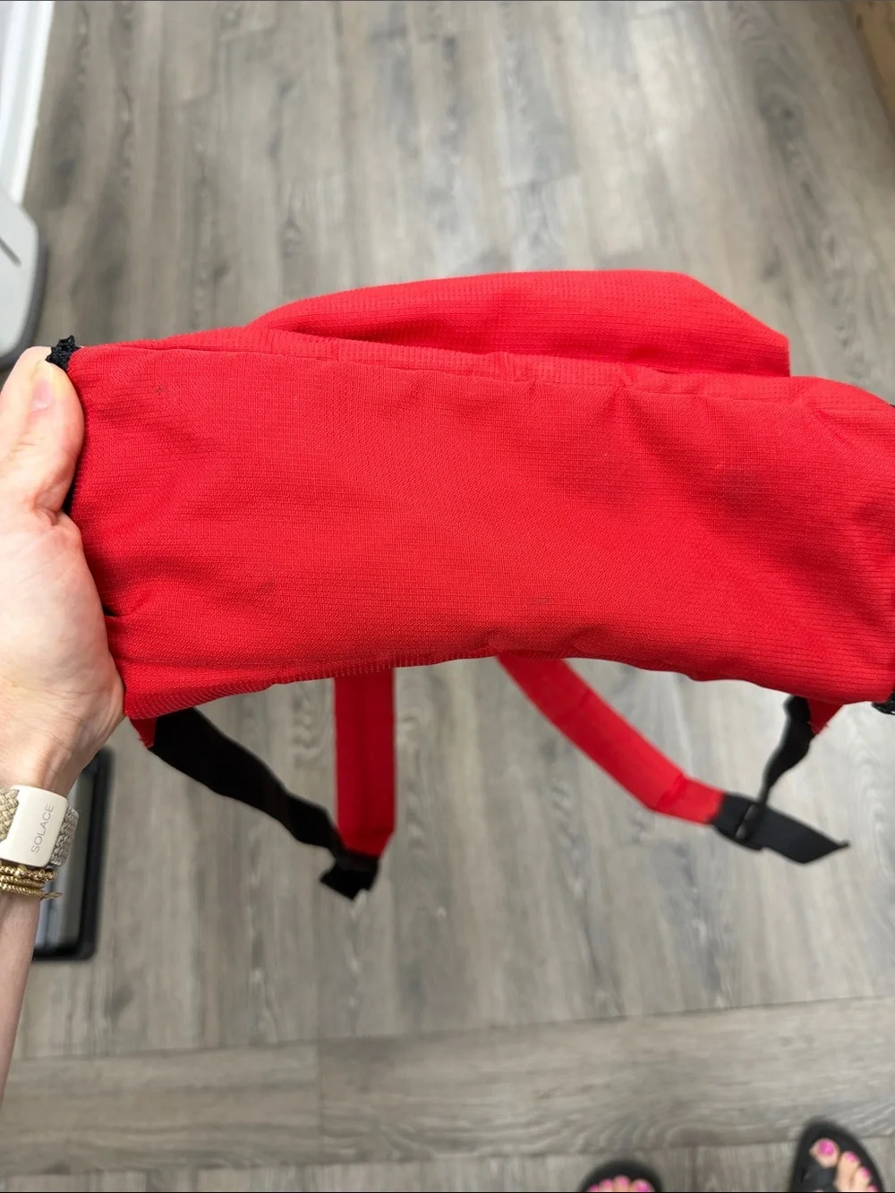 Kipling Red Daypack Backpack
